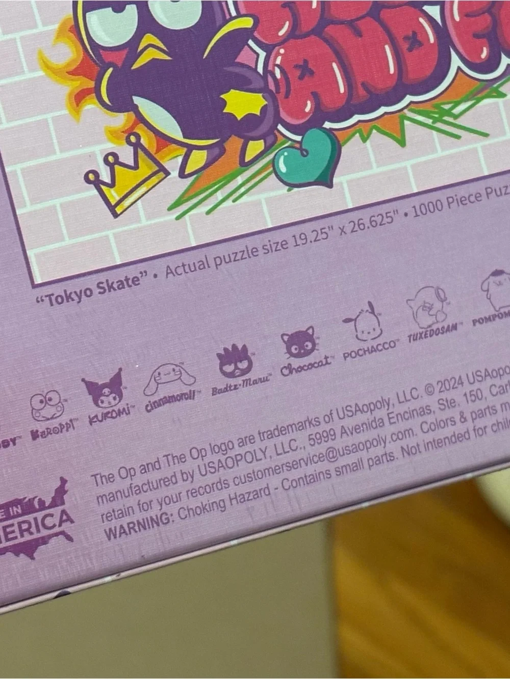 Hello Kitty and Friends SEALED 1000-Piece Tokyo Skate Graffiti Puzzle NEW